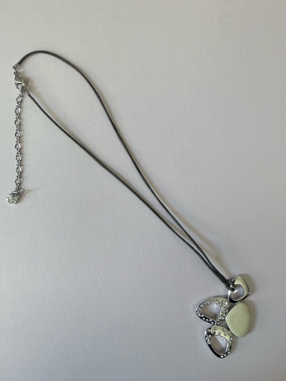 Authentic Swarovski Late 2000s Vintage Era Modernist Geometric Pendant Necklace